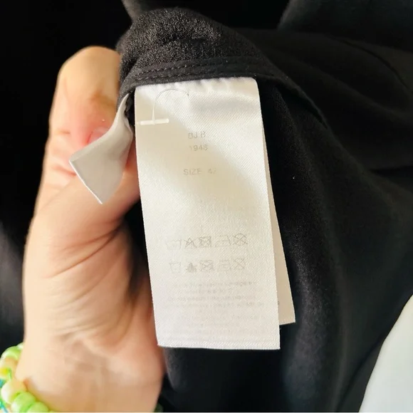 GANNI Black Puff Sleeve Mini Dress Size 42 EU Balloon Sleeve Shift Dress - Picture 4 of 7